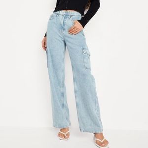 Old Navy wide leg cargo jeans